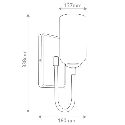 Kichler - LED φωτιστικό μπάνιου SOLIA 1xG9/3W/230V IP44 σε χρυσό