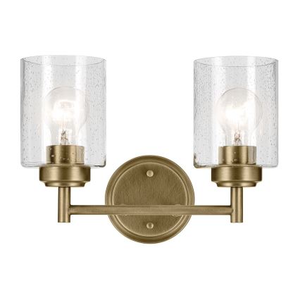 Kichler - Λάμπα τοίχου WINSLOW 2xE27/60W/230V ορείχαλκος
