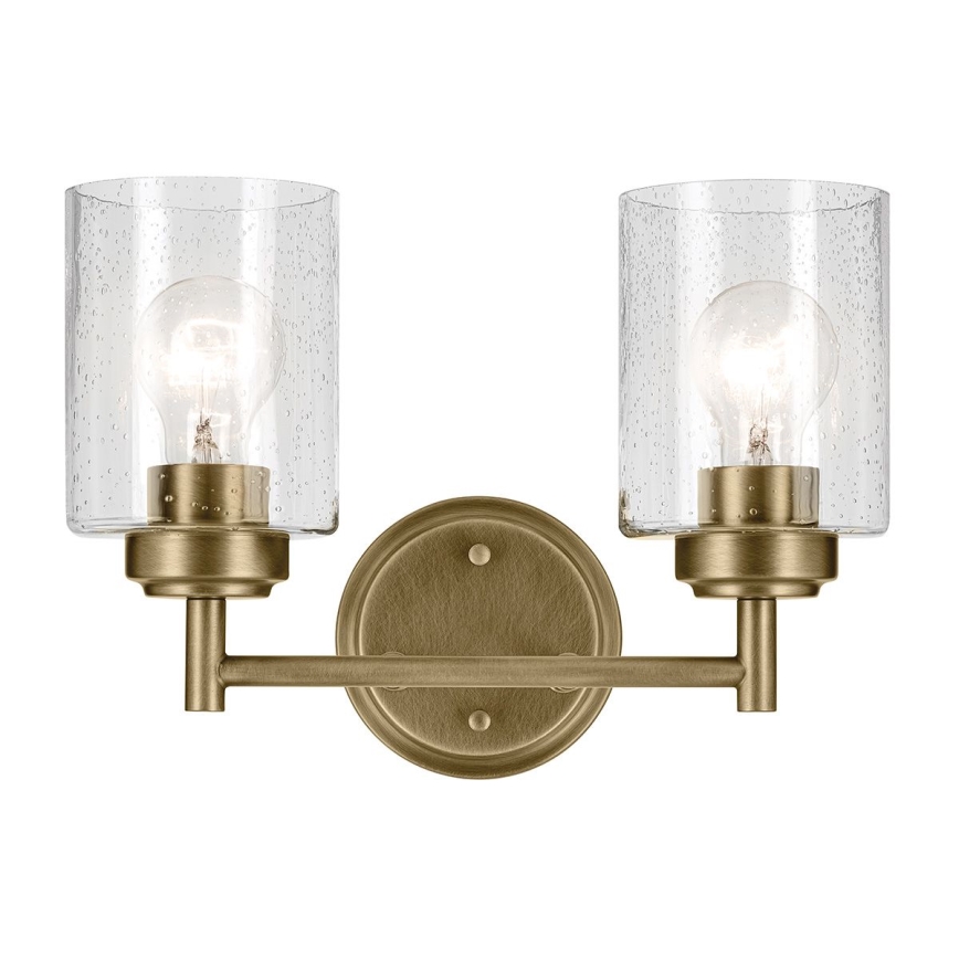 Kichler - Λάμπα τοίχου WINSLOW 2xE27/60W/230V ορείχαλκος