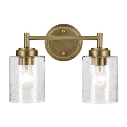 Kichler - Λάμπα τοίχου WINSLOW 2xE27/60W/230V ορείχαλκος