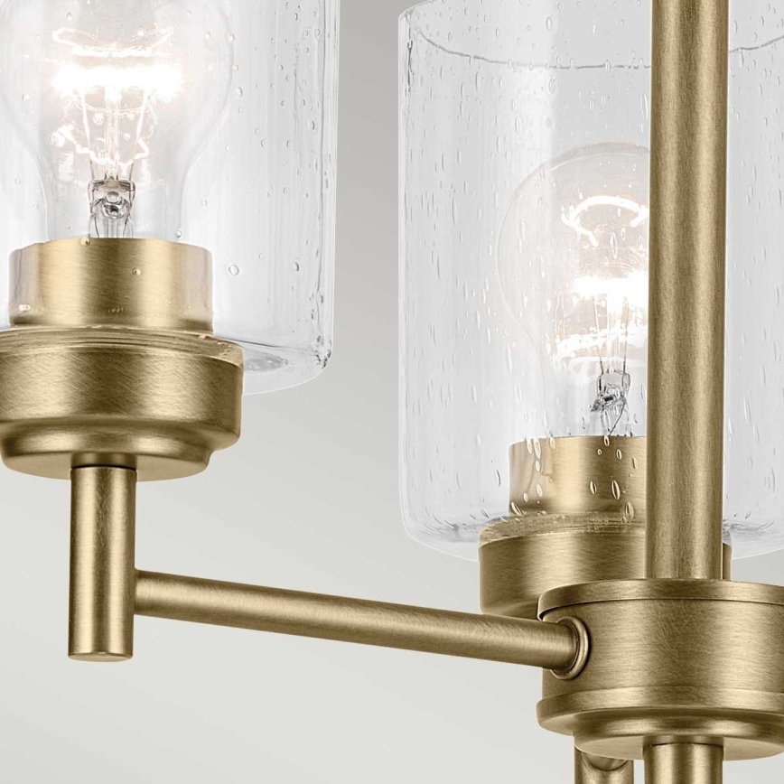 Kichler - Κρεμαστό φωτιστικό οροφής WINSLOW 3xE27/60W/230V διάμετρος 45,8 cm ορείχαλκος