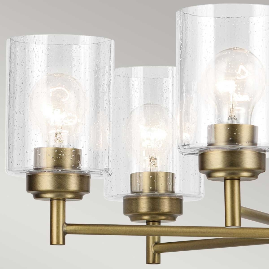 Kichler - Κρεμαστό φωτιστικό οροφής WINSLOW 5xE27/60W/230V διάμετρος 50,2 cm ορείχαλκος