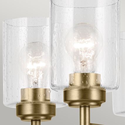 Kichler - Κρεμαστό φωτιστικό οροφής WINSLOW 5xE27/60W/230V διάμετρος 50,2 cm ορείχαλκος