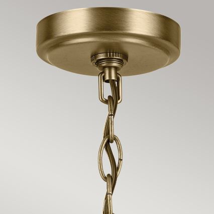 Kichler - Κρεμαστό φωτιστικό οροφής WINSLOW 5xE27/60W/230V διάμετρος 50,2 cm ορείχαλκος