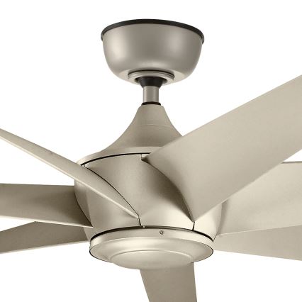 Kichler - Ανεμιστήρας οροφής LEHR IP44 + τηλεχειριστήριο