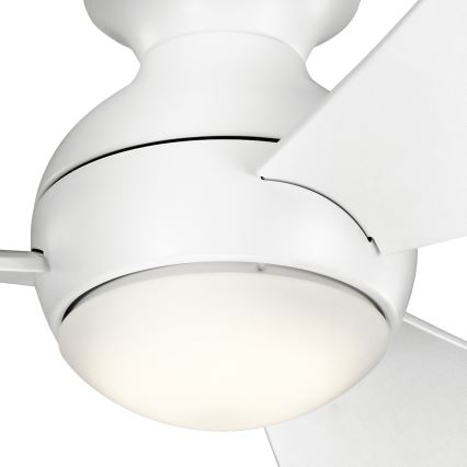 Kichler - LED ανεμιστήρας οροφής ντιμαριζόμενος SOLA LED/10W/230V IP23 λευκό + τηλεχειριστήριο