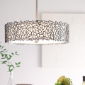 Kichler - Κρεμαστό φωτιστικό SILVER CORAL 3xE27/100W/230V ματ χρώμιο
