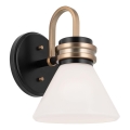 Kichler - LED Φωτιστικό τοίχου μπάνιου FARUM 1xG9/3W/230V IP44 μαύρο/ορείχαλκος