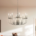 Kichler - Πολυέλαιος με αλυσίδα CAPITOL HILL 12xE14/40W/230V ματ χρώμιο