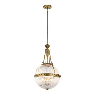 Kichler - Πολυέλαιος με ράβδο ASTER 3xE14/60W/230V ορείχαλκος