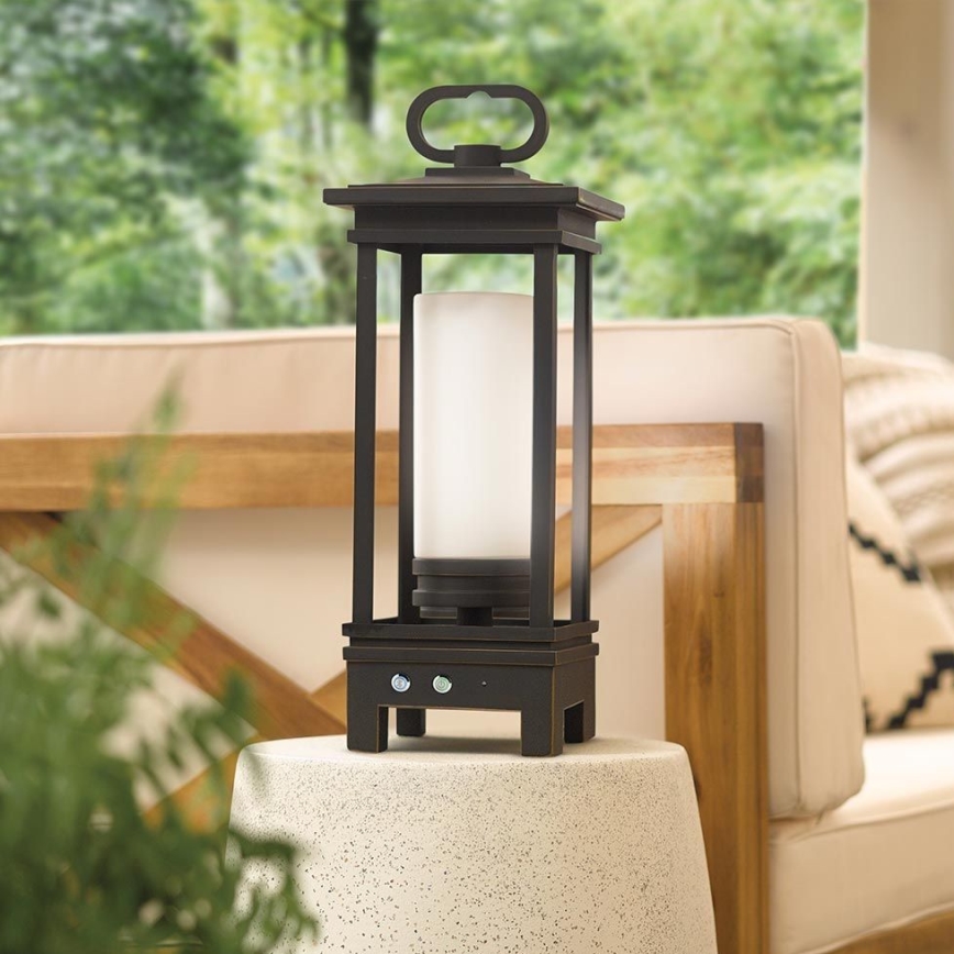 Kichler - Εξωτερικό επαναφορτιζόμενο επιτραπέζιο φωτιστικό LED με ηχείο SOUTH HOPE LED/3W/230V 8800 mAh IP44