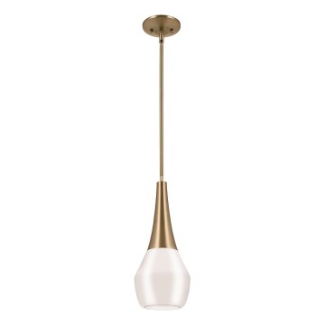 Kichler - Κρεμαστό φωτιστικό DEELA 1xE27/60W/230V διάμετρος 17,8 cm ορείχαλκος