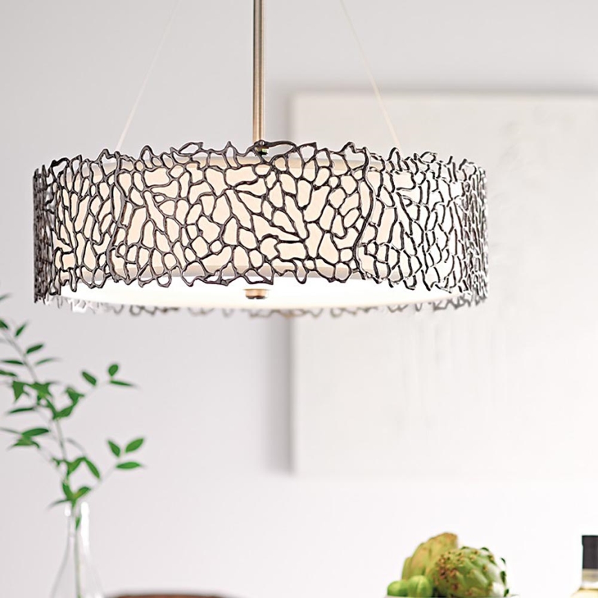 Kichler - Κρεμαστό φωτιστικό SILVER CORAL 3xE27/100W/230V ματ χρώμιο