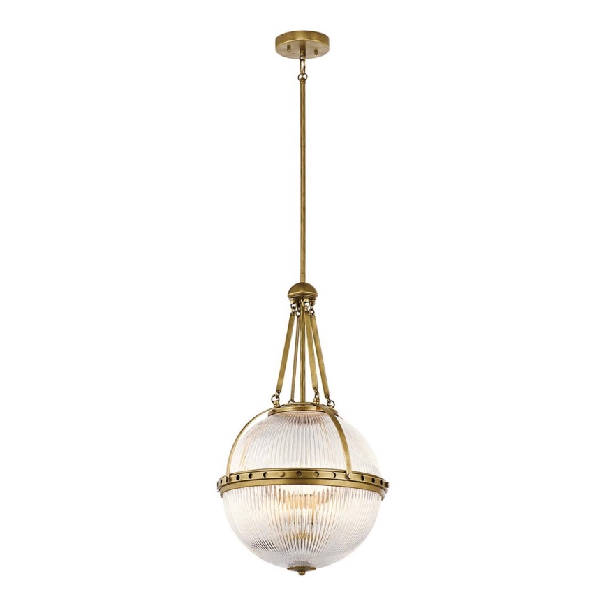 Kichler - Κρεμαστό φωτιστικό οροφής ASTER 3xE14/60W/230V χρυσό