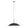 Kichler - Κρεμαστό φωτιστικό οροφής DELAROSA 1xE27/60W/230V μαύρο/ορείχαλκος