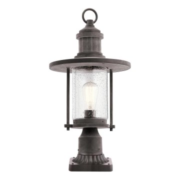 Kichler - Λάμπα εξωτερικού χώρου RIVERWOOD 1xE27/60W/230V IP44 μαύρο