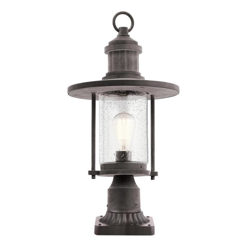 Kichler - Λάμπα εξωτερικού χώρου RIVERWOOD 1xE27/60W/230V IP44 μαύρο