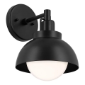 Kichler - Λάμπα τοίχου NIVA 1xE27/40W/230V μαύρο