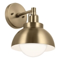 Kichler - Λάμπα τοίχου NIVA 1xE27/40W/230V ορείχαλκος
