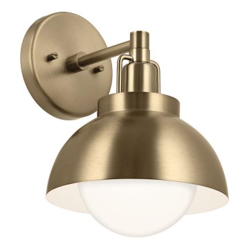Kichler - Λάμπα τοίχου NIVA 1xE27/40W/230V ορείχαλκος