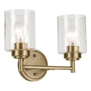Kichler - Λάμπα τοίχου WINSLOW 2xE27/60W/230V ορείχαλκος