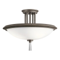 Kichler - Πλαφονιέρα οροφής DREYFUS 3xE27/60W/230V μπρονζέ