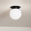 Kichler - Φωτιστικό οροφής ALBERS 1xE27/40W/230V, Ø 20,3 cm, μαύρο
