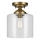 Kichler - Φωτιστικό οροφής WINSLOW 1xE27/60W/230V διάμετρος 21,6 cm ορείχαλκος
