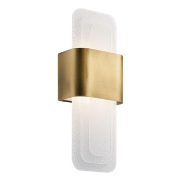 Kichler - Φωτιστικό τοίχου LED SERENE LED/16W/230V ορείχαλκος
