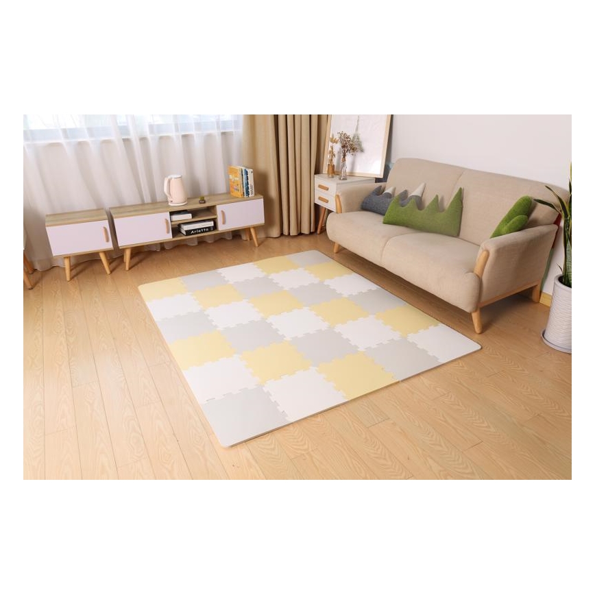 KINDERKRAFT - Αφρώνα παζλ LUNO 30 τεμ. γκρι/κίτρινο