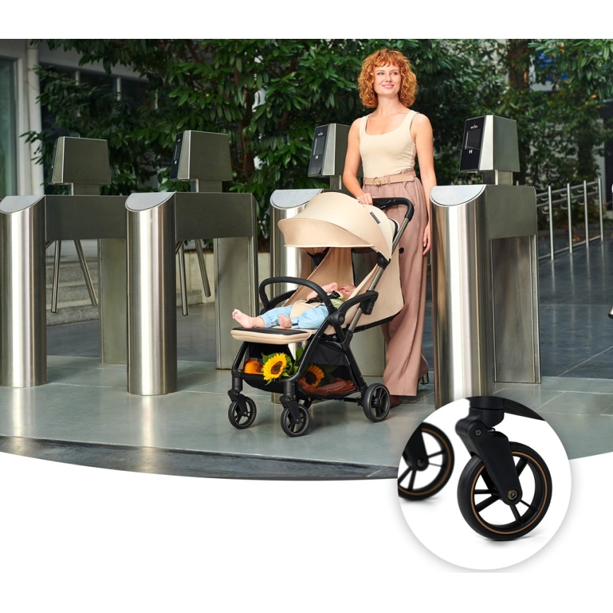 KINDERKRAFT - Αθλητικό καρότσι APINO σε μπεζ χρώμα