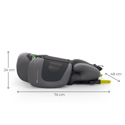 KINDERKRAFT - Αναδιπλούμενο παιδικό κάθισμα αυτοκινήτου XPAND 2 PRO 100-150 cm γκρι