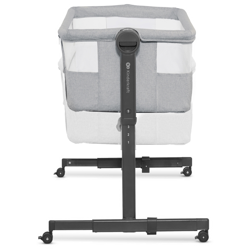 KINDERKRAFT - Λίκνο - Κούνια μωρού NESTE UP 2 ανοιχτό γκρι