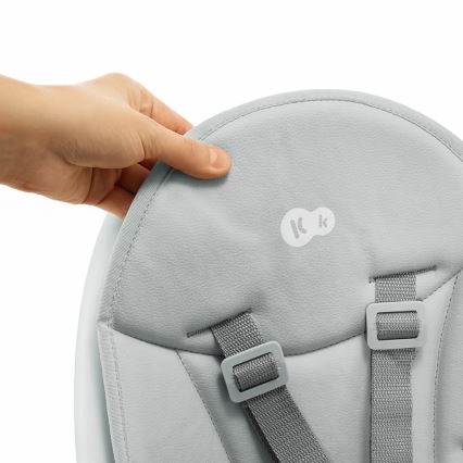 KINDERKRAFT - Καρεκλάκι φαγητού 2σε1 DINNLY γκρι