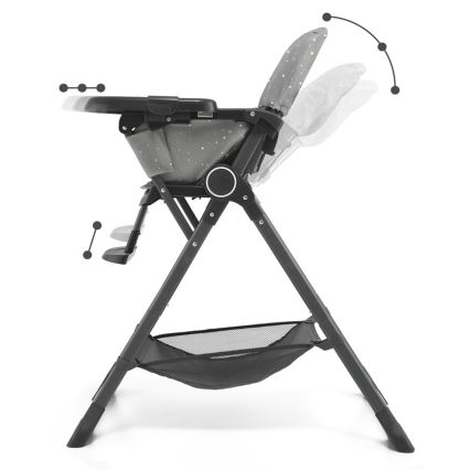 KINDERKRAFT - Καρεκλάκι φαγητού FOLDEE γκρι