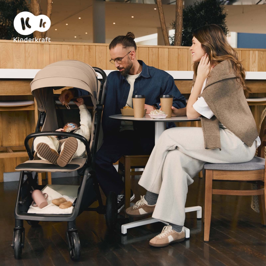 KINDERKRAFT - Καροτσάκι LOOM μπεζ