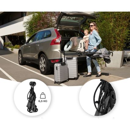 KINDERKRAFT - Καροτσάκι TIK Stone γκρι