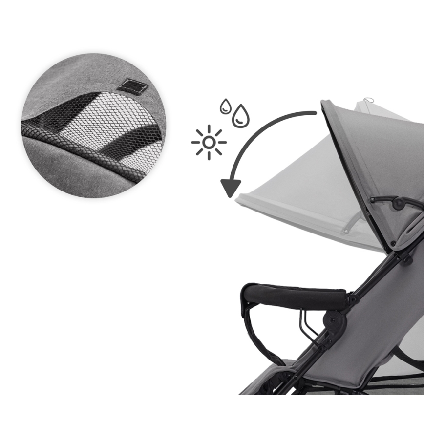 KINDERKRAFT - Καροτσάκι TIK Stone γκρι