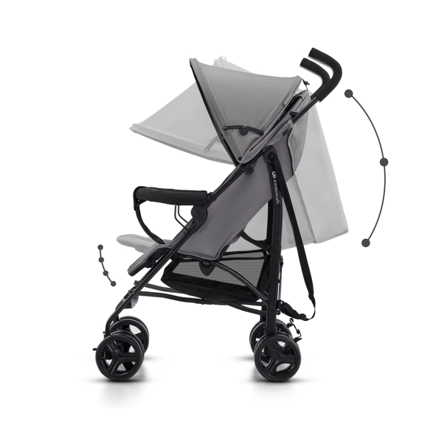 KINDERKRAFT - Καροτσάκι TIK Stone γκρι