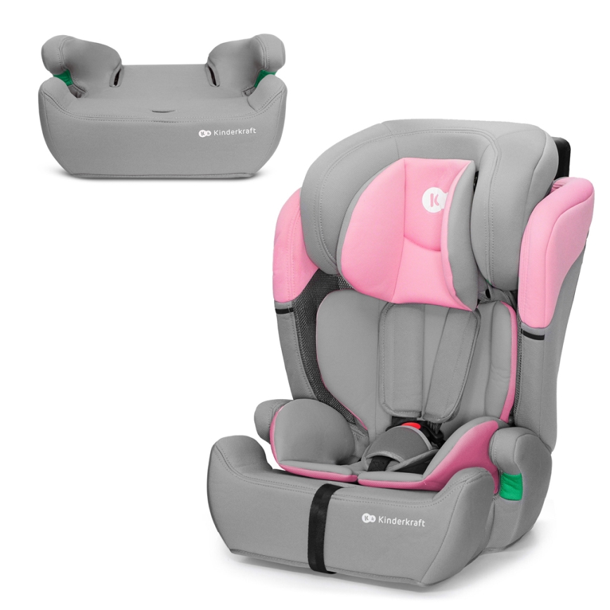 KINDERKRAFT - Κάθισμα αυτοκινήτου COMFORT UP i-Size (76-150 cm) γκρι/ροζ
