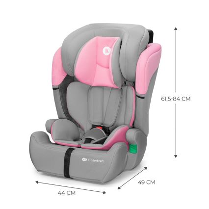KINDERKRAFT - Κάθισμα αυτοκινήτου COMFORT UP i-Size (76-150 cm) γκρι/ροζ