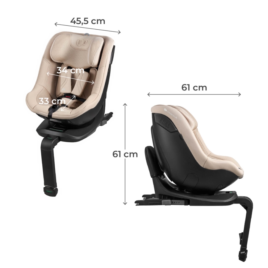 KINDERKRAFT - Κάθισμα αυτοκινήτου I-GUARD PRO i-Size 61-105 cm μπεζ