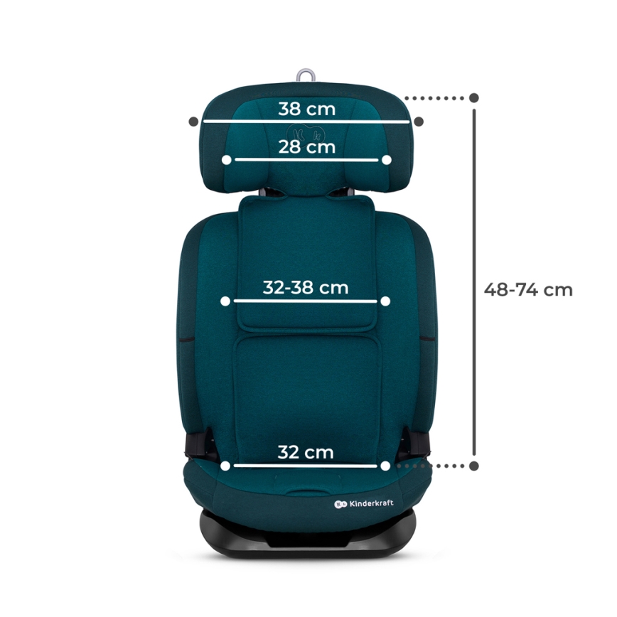 KINDERKRAFT - Κάθισμα αυτοκινήτου ONETO 3 i-Size (76-150 cm) + Isofix Harbor μπλε