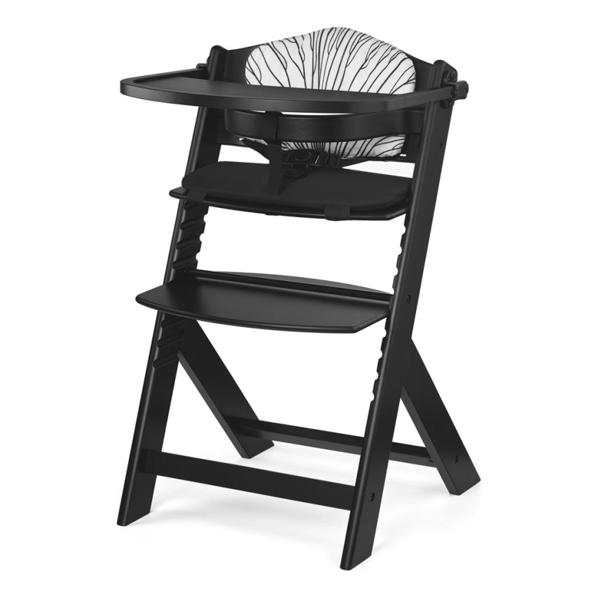 KINDERKRAFT - Παιδική καρέκλα φαγητού ENOCK Premium με επένδυση μαύρη