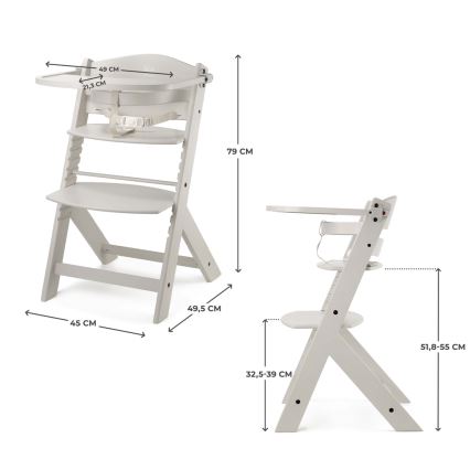 KINDERKRAFT - Παιδική καρέκλα φαγητού ENOCK μπεζ