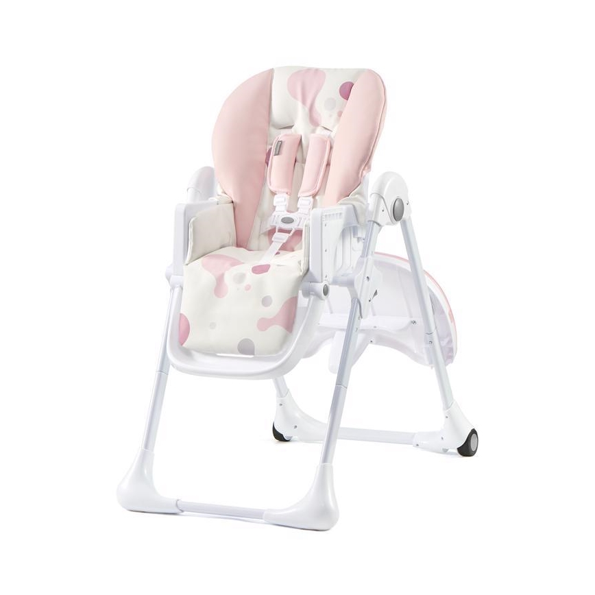 KINDERKRAFT - Παιδική καρέκλα φαγητού YUMMY ροζ/λευκό