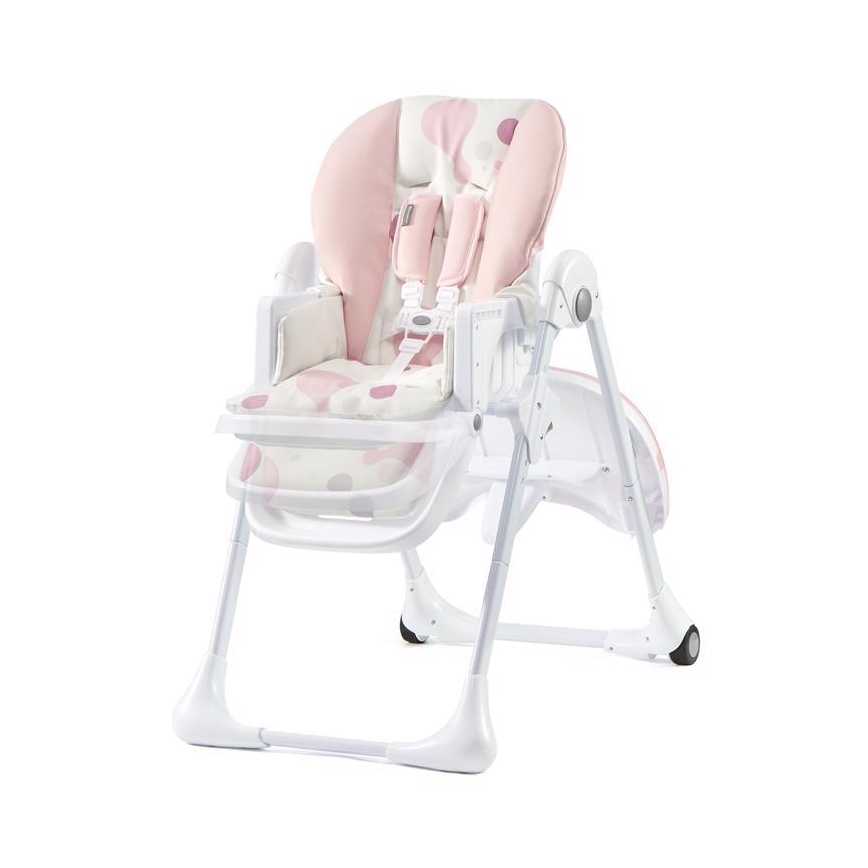 KINDERKRAFT - Παιδική καρέκλα φαγητού YUMMY ροζ/λευκό