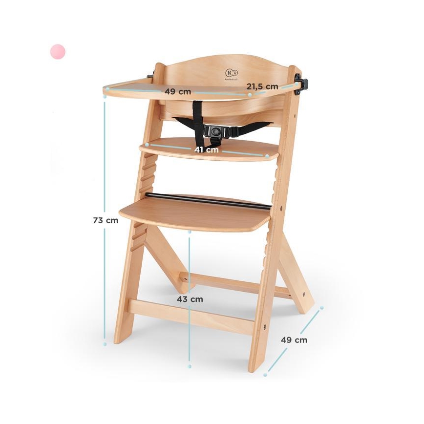 KINDERKRAFT - Παιδικό καρεκλάκι φαγητού ENOCK μπεζ