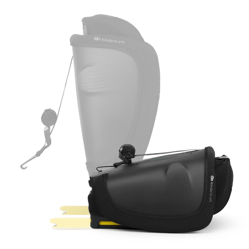 KINDERKRAFT - Παιδικό κάθισμα αυτοκινήτου FIX2GO i-Size 76-150 εκ. μαύρο