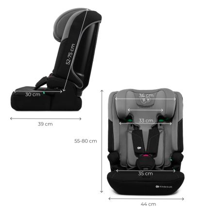 KINDERKRAFT - Παιδικό κάθισμα αυτοκινήτου I-COMFY i-Size 76-150 cm γκρι
